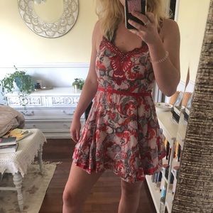 Free People Red Party Dress! Size 8